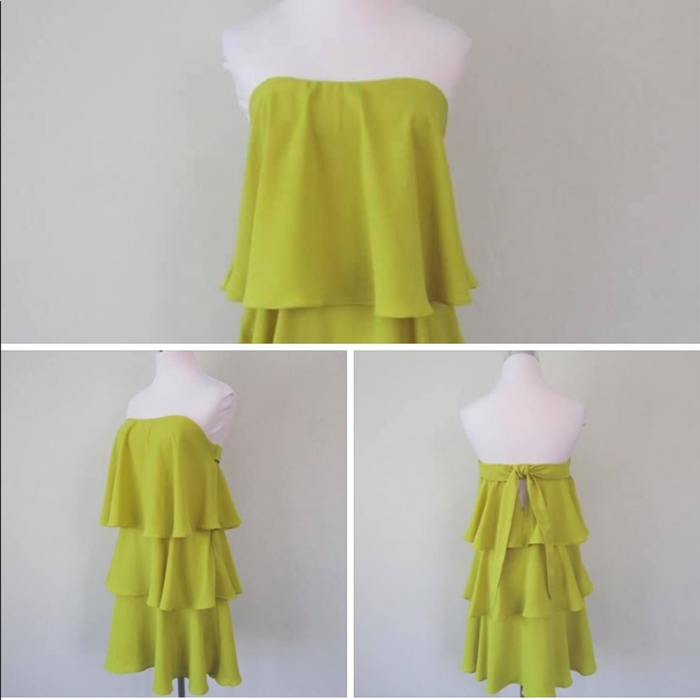 Endless Rose Strapless Ruffle Dress